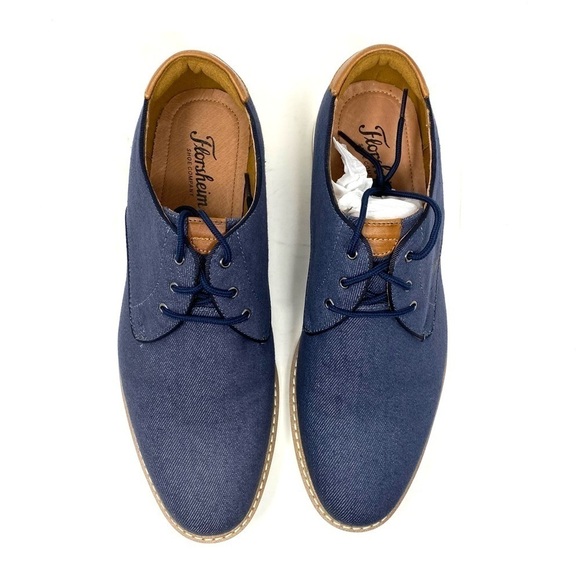 Florsheim Highland Plain Toe Canvas Oxford Navy - Picture 4 of 8